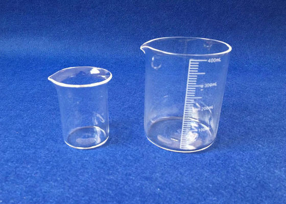 China Quarz-Glas-Becher-verschiedenes Volumen des Zylinder-Form-freien Raumes optional fournisseur