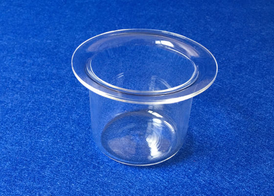 Labor liefert Glas der Glaswaren-99,99% fixierten des Quarz-SiO2 Labware/Tiegel mit Flansch fournisseur