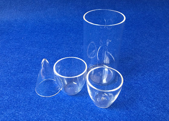 Labor liefert Glas der Glaswaren-99,99% fixierten des Quarz-SiO2 Labware/Tiegel mit Flansch fournisseur