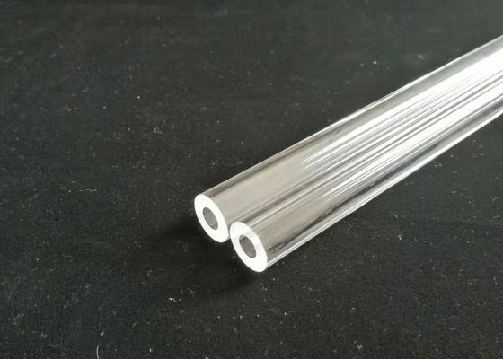 Transparentes/klares fixierter Quarz-Rohr mit 3mm schwerer Wandstärke fournisseur