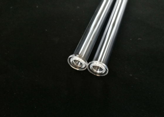 Ausgezeichnetes chemisches Leistungs-Quarz-Glas-Reaktor-Rohr mit Flansch Soem angenommen fournisseur
