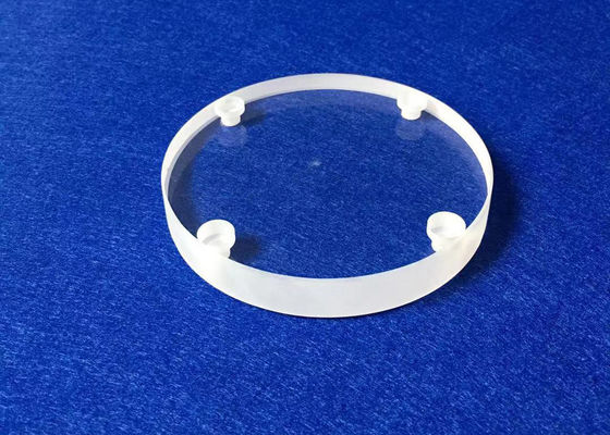 Gebohrte Quarzglas-runde Diskette/fixierter Quarz-Scheibe besonders angefertigt mit Löchern fournisseur