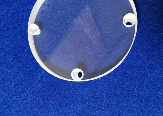 Gebohrte Quarzglas-runde Diskette/fixierter Quarz-Scheibe besonders angefertigt mit Löchern fournisseur