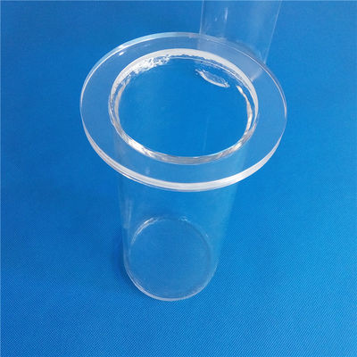 Personifizierter hoher Reinheitsgrad-Quarz-Flansch für Quarzglas-Rohr fournisseur
