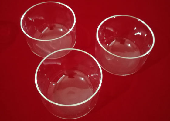Quarz Labware liefert Glas fixierten des Quarz-SiO2 Labware der Glaswaren-99,995%/Tiegel-mit/ohne Flansch fournisseur