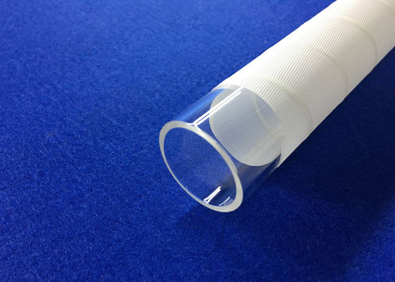 PECVD Fused OD 30 mm Quarzglasrohr mit weißer 3M-Faser für die Hochtemperaturbeständigkeit in der Solarindustrie fournisseur